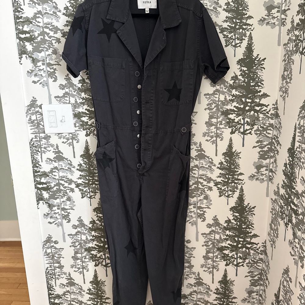 Pistola Black Star-Patterned Grover Jumpsuit